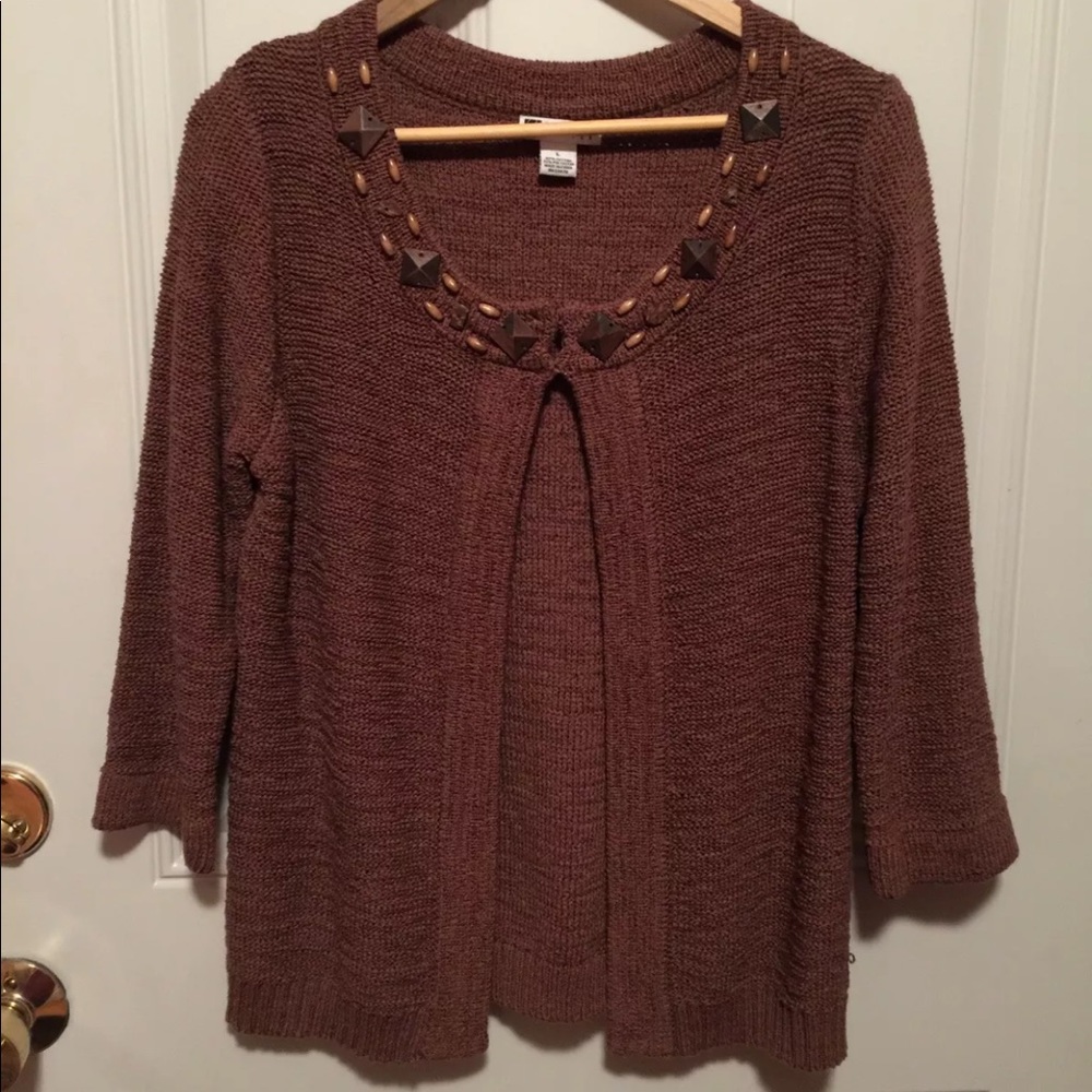 Carol Little Beaded Cardigan - size L